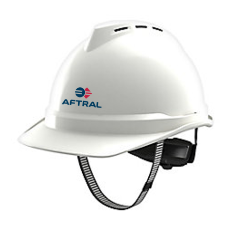 CASQUE GV412 + JUGULAIRE + LOGO AFTRAL