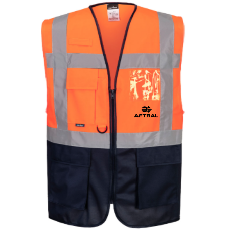 GILET C476 MARQUAGE DOS AFTRAL