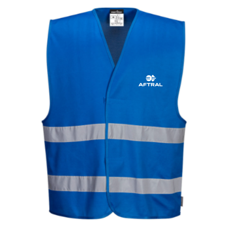 GILET F474 MARQUAGE DOS AFTRAL